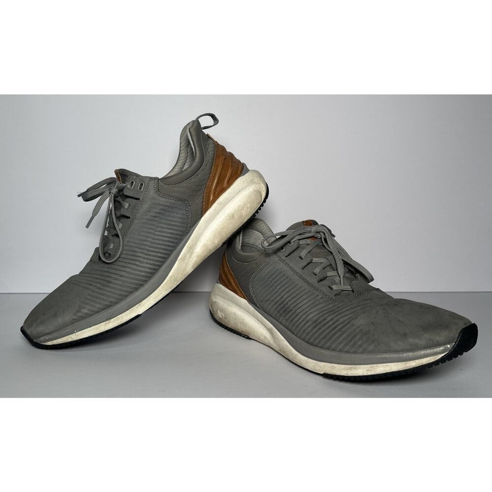 TR1 LUXE MEN'S SHOES SIZE 10 M GRAY NUBUCK LACE UP Johnston & Murphy